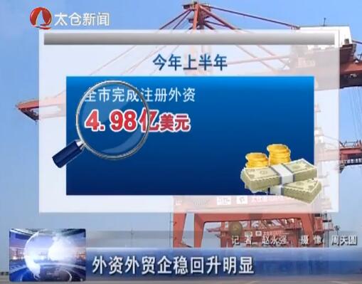 外资外贸企稳回升明显