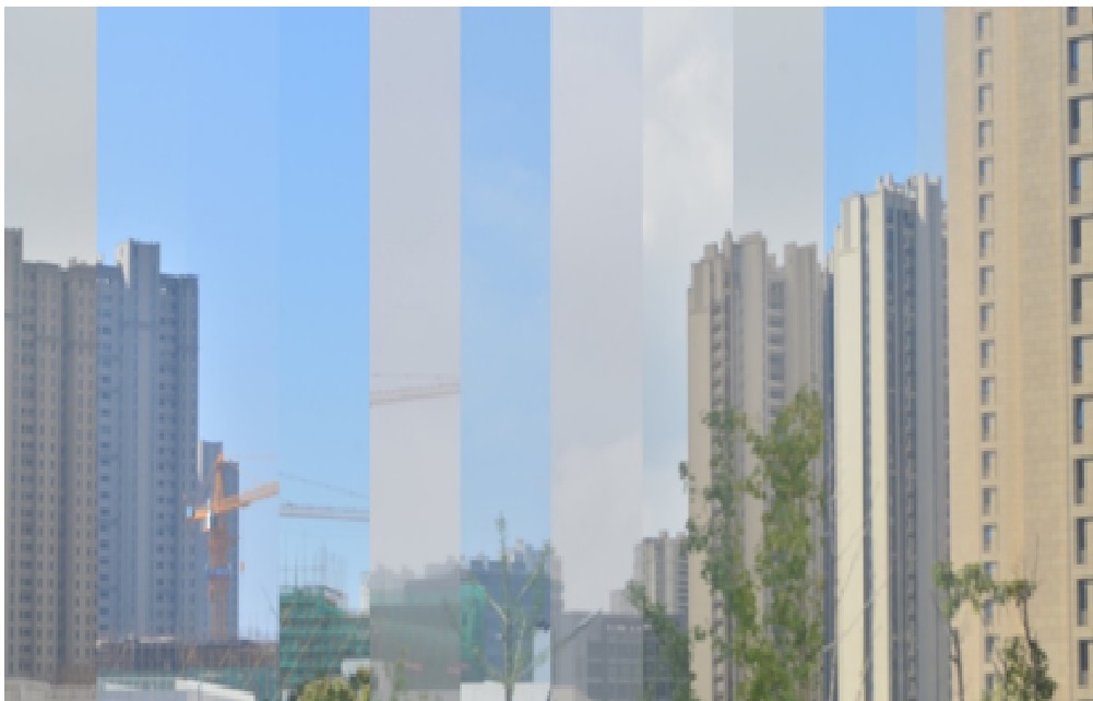 2013年（上）与2021年（下）能见度对比