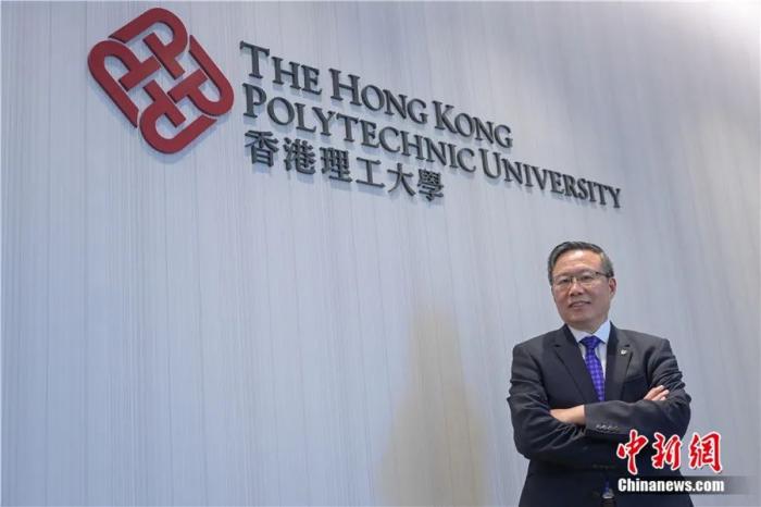 　　香港理工大学(理大)校长、粤港澳大湾区院士联盟副主席滕锦光。<a target='_blank' href='/'/>中新社</a>记者 陈永诺 摄 