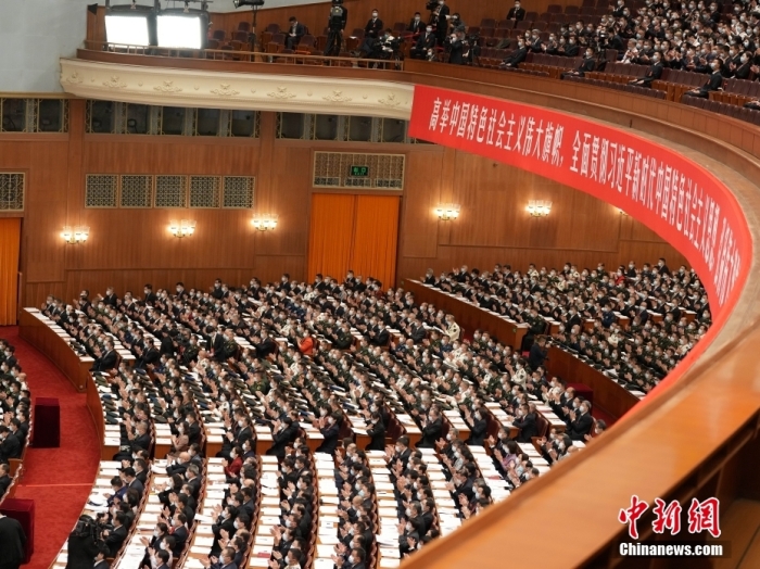 10月16日，中国共产党第二十次全国代表大会在北京人民大会堂隆重开幕。 <a target='_blank' href='/'/>中新社</a>记者 毛建军 摄