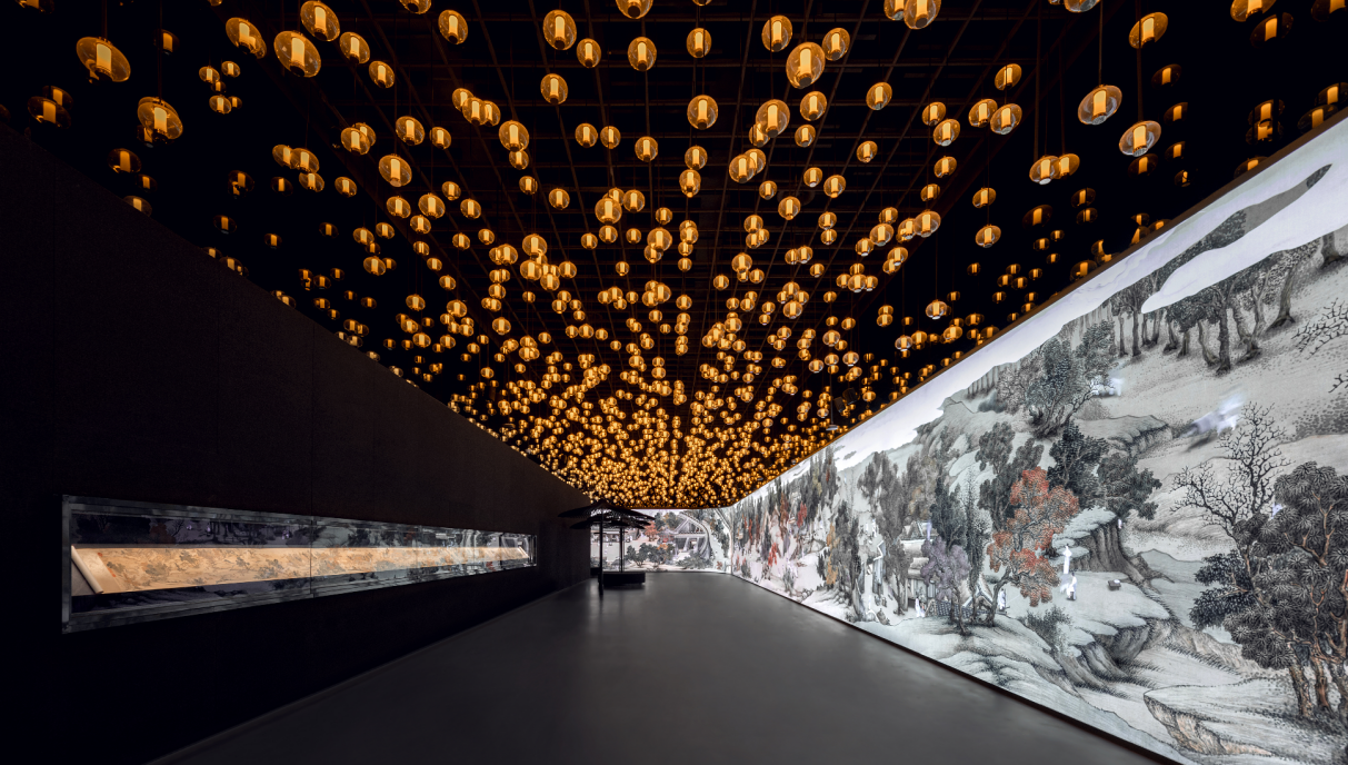 “金陵图数字艺术展”现场