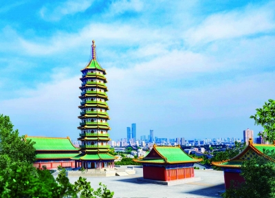 大报恩寺遗址博物馆联合文都云数字科技、原力数字科技采用顶尖的数字建模渲染技术,以微米级精度高清“复原”明代大报恩寺琉璃塔。 景区供图