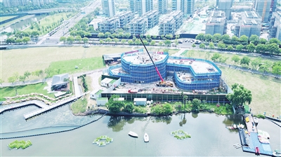 上海三联书店项目封顶 确保年内竣工并投用